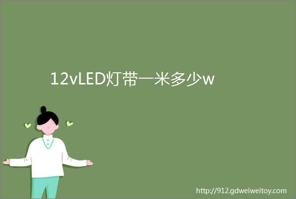 12vLED灯带一米多少w